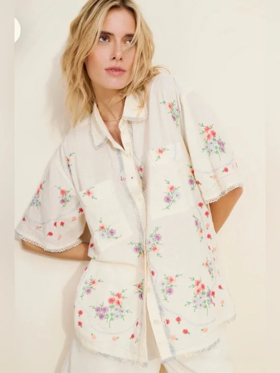 Free People Emma Embroidered top - Picture 6 of 14